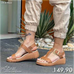 Sandália Modare Tratorada Camel 7197.103