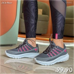 Tênis Box200 Jogger Grafite/Pink BX2405
