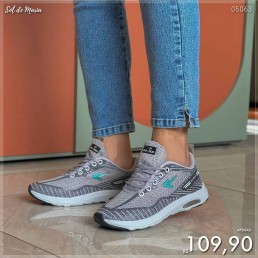 Tênis Box200 Jogger Gelo/Verde BX2430