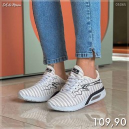 Tênis Box200 Jogger Branco/Preto BX2440