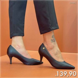 Salto Vizzano Scarpin Médio Preto 1185.702.7286