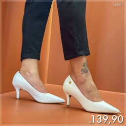 Salto Vizzano Scarpin Médio Branco 1185.702.7286