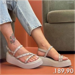 Papete Vizzano Tiras Enfeites Cinza 6525.101.7286