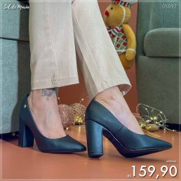 Salto Vizzano Scarpin Salto Bloco Preto 1285.400.7286