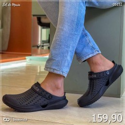 Babuche Boa Onda Flow Masc Preto/Preto 2140.131.101