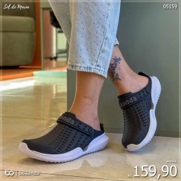 Babuche Boa Onda Flow Preto/Branco 2140.131.002