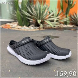 Babuche Boa Onda Flow Masc Preto/Branco 2140.131.102