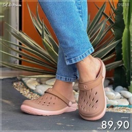 Babuche Boa Onda Easy Canela/Rosa Nude 2402.210.002