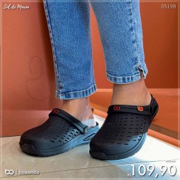 Babuche Boa Onda Kin Like Preto/Like 1913.112.001