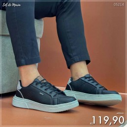 Tênis Confort Way Casual Preto 502403.10