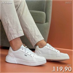 Tênis Confort Way Casual Branco/Cinza 502403.18