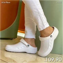 Babuche Sticky Shoes Anti. Branco