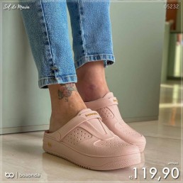 Babuche Boa Onda Urban Rosa Nude Garden 2160.101.002