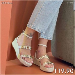 Sandália Akazzo Anabella Off White 4083RE.01