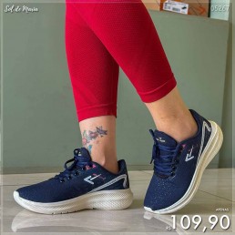 Tênis Box200 Jogger Off Marinho/Pink BX2403