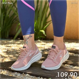 Tênis Box200 Jogger Nude/Branco BX2403.2010