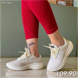Tênis Box200 Jogger Creme/Dourado BX2403.2054