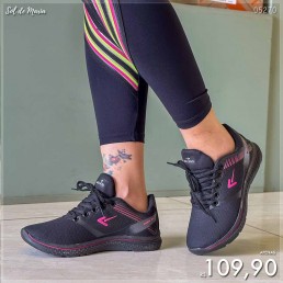 Tênis Box200 Jogger Preto/Pink BX2410.0117