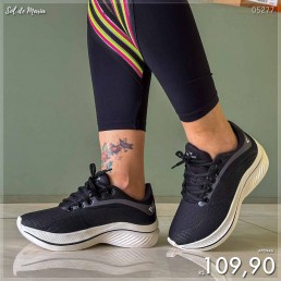 Tênis Box200 Jogger Preto/Branco BX2506.2020