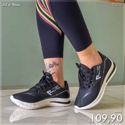Tênis Box200 Jogger Preto/Branco BX2507.2020