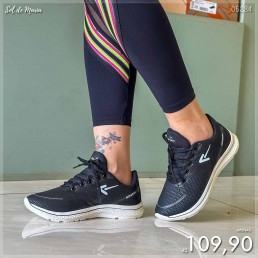 Tênis Box200 Jogger Preto/Branco BX2509.2020