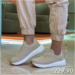 Tênis Modare Calce Fácil Creme 7395.103