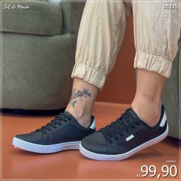 Tênis Mendii Casual Preto/Branco MDI62.0287