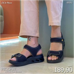 Sandália Modare Velcro Eva Preto 7215.103