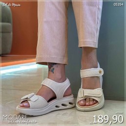 Sandália Modare Velcro Eva Branco/Off 7215.103
