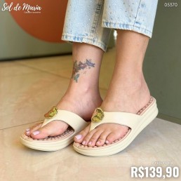 Rasteira Modare Nuvem EVA Creme 7213.101