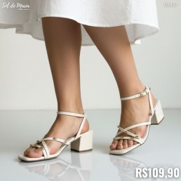 Sandália Akazzo Off White 4137SE